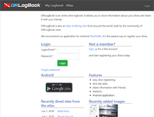 Tablet Screenshot of dirlogbook.com